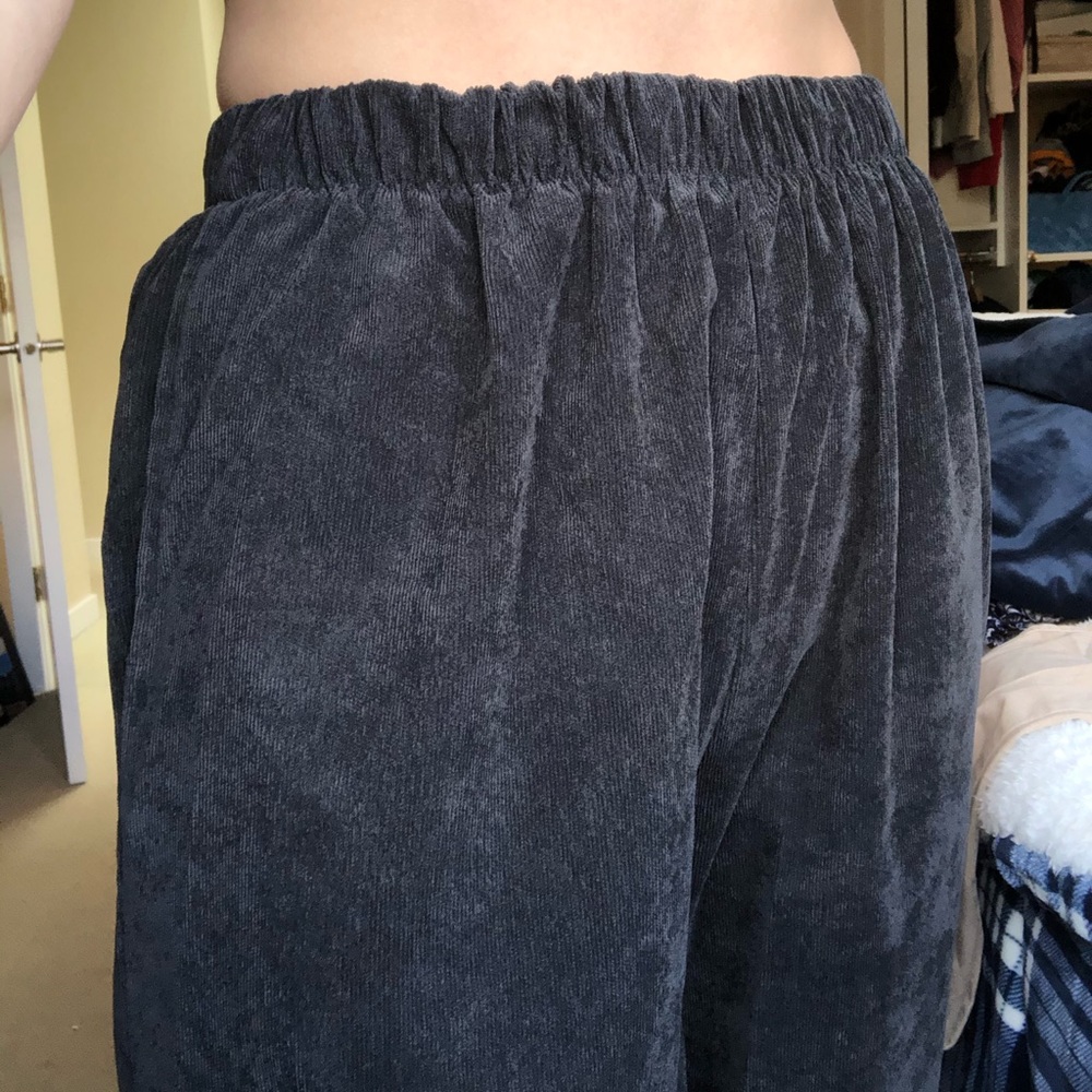Vintage baggy black corduroy pants
